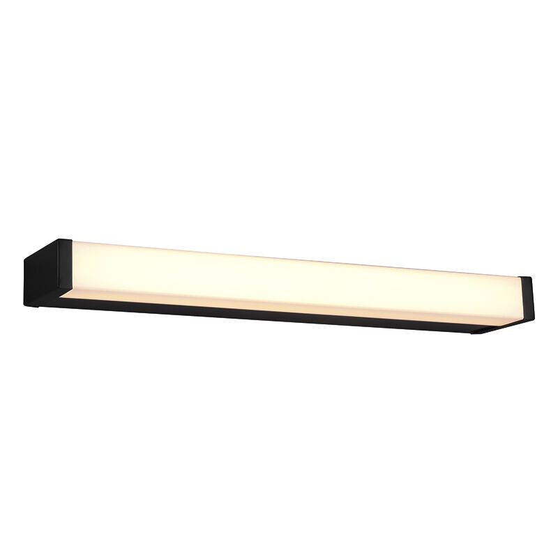 Fekete fém fürdőszoba fali lámpa, Celesta, 6 W, 3000 K LED, IP44