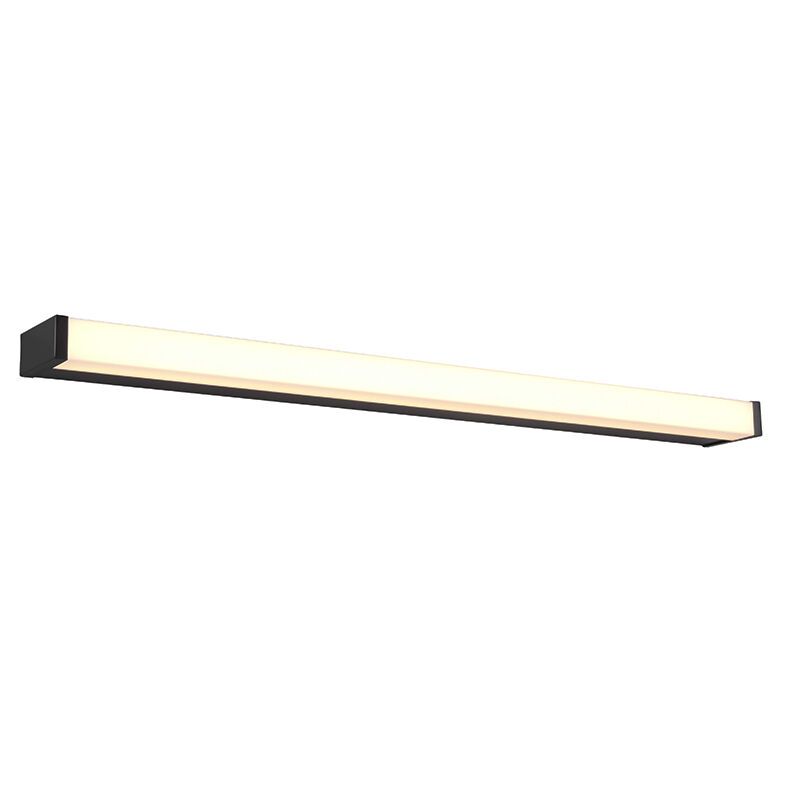 Fekete fém fürdőszoba fali lámpa, Celesta, 12 W, 3000 K LED, IP44 Fekete fém fürdőszoba fali lámpa, Celesta, 12 W, 3000 K LED, IP44