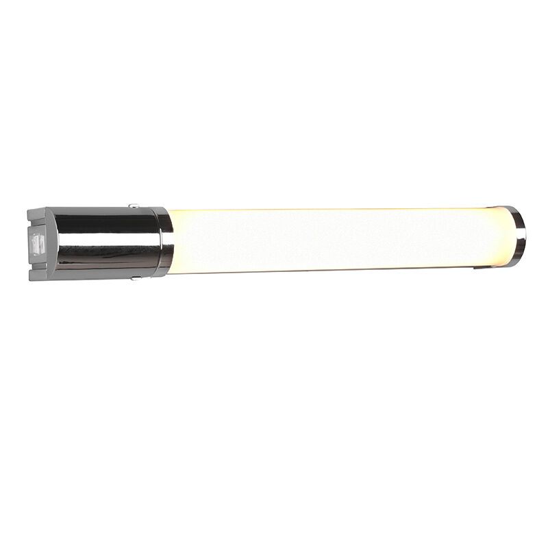 Króm műanyag fürdőszoba fali lámpa, Bernou, 8 W, 3000 K LED, IP44