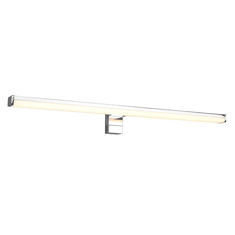 Króm műanyag fali lámpa, Celal, 11,5 W, 3000 K LED, IP44