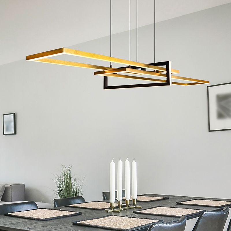 Sárgaréz fém függőlámpa, Hatun, 34 W, 3000 K LED