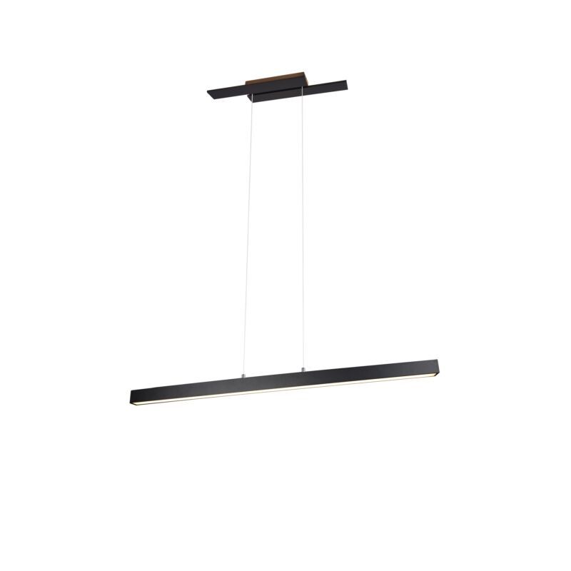 Fekete fém függőlámpa, Thyra, 44 W, 3000 K LED