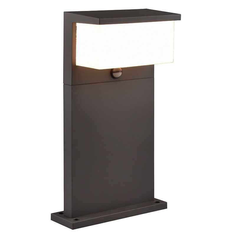 Antracit alumínium kültéri álló lámpa, Slimane, 13 W, 3000 K LED, IP54