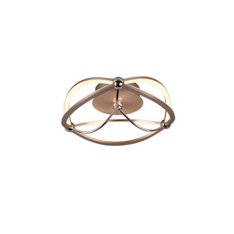 Sárgaréz fém plafon lámpa, Remy, 20 W, 3000 K LED
