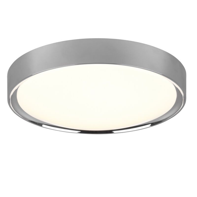 Króm műanyag fürdőszoba mennyezeti lámpa, Evelina, 18 W, 3000 K LED, IP44