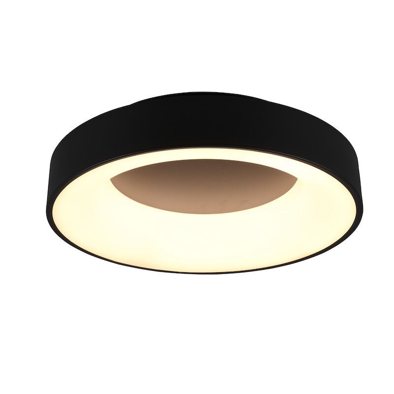 Fekete fém plafon lámpa, Jered, 27 W, 3000 K LED
