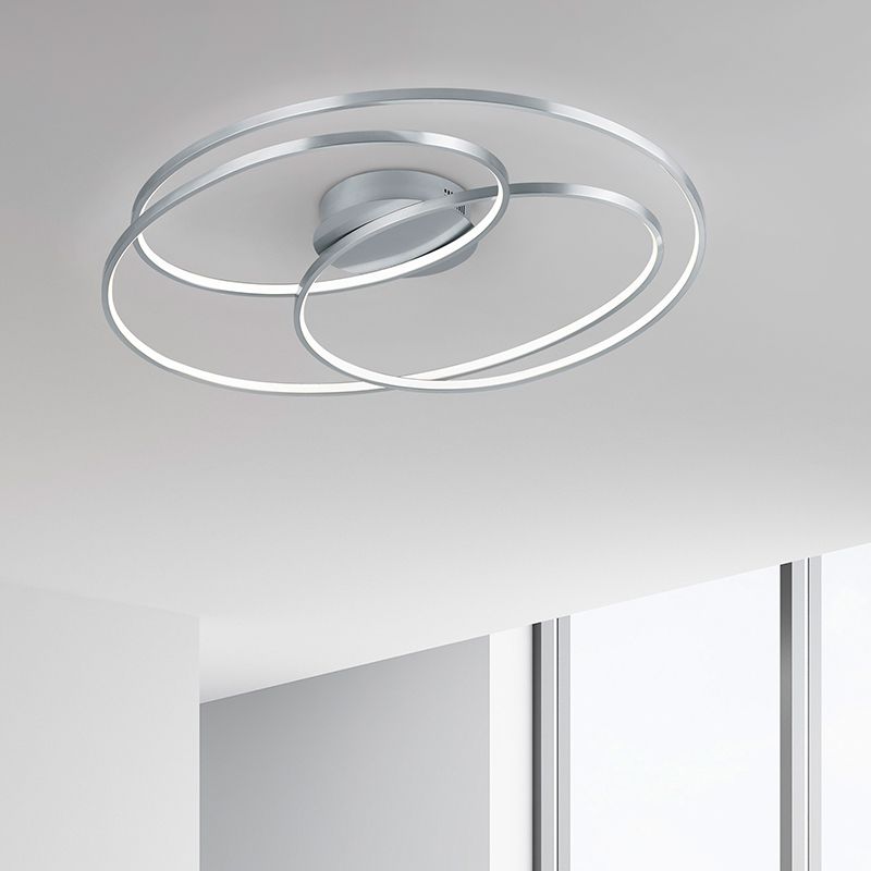 Nikkel fém plafon lámpa, Sabra, 50 W, 3000 K LED Nikkel fém plafon lámpa, Sabra, 50 W, 3000 K LED