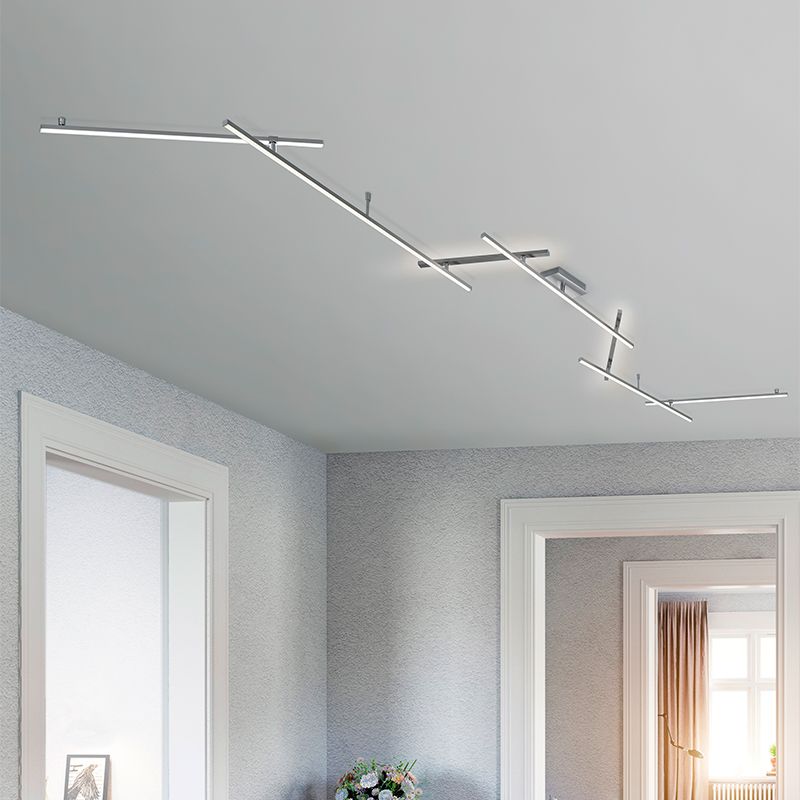Nikkel fém plafon lámpa, Kandla, 20 W, 3000 K LED Nikkel fém plafon lámpa, Kandla, 20 W, 3000 K LED