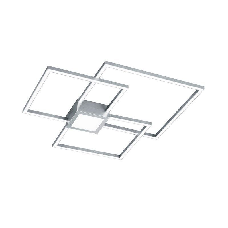 Nikkel fém plafon lámpa, Kimoni, 38 W, 3000 K LED