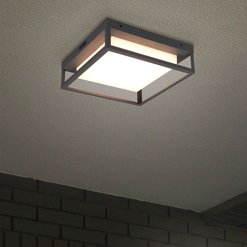 Antracit fém kültéri lámpa, Rolina, 14 W, white switch LED, IP54, 3 fokozatban szabályozható