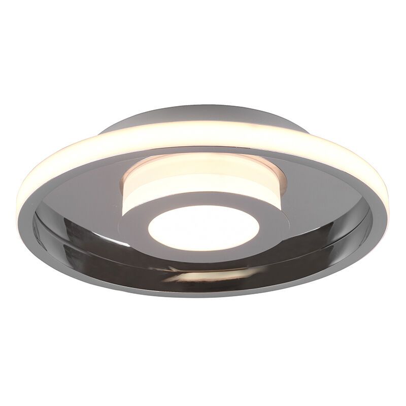 Króm fém fürdőszoba mennyezeti lámpa, Kayla, 28 W, 3000 K LED, IP44