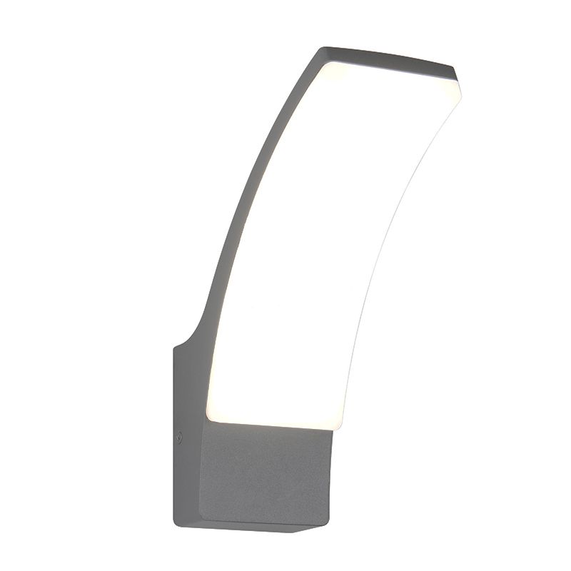 Antracit alumínium kültéri lámpa, Popke, 12,5 W, 4000 K LED, IP44