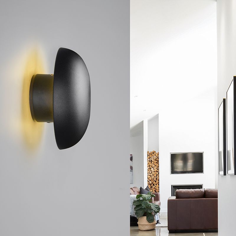Fekete fém újratölthető fali lámpa, Khaoula, 1,5 W, 3000 K LED, 3 fokozatban szabályozható
