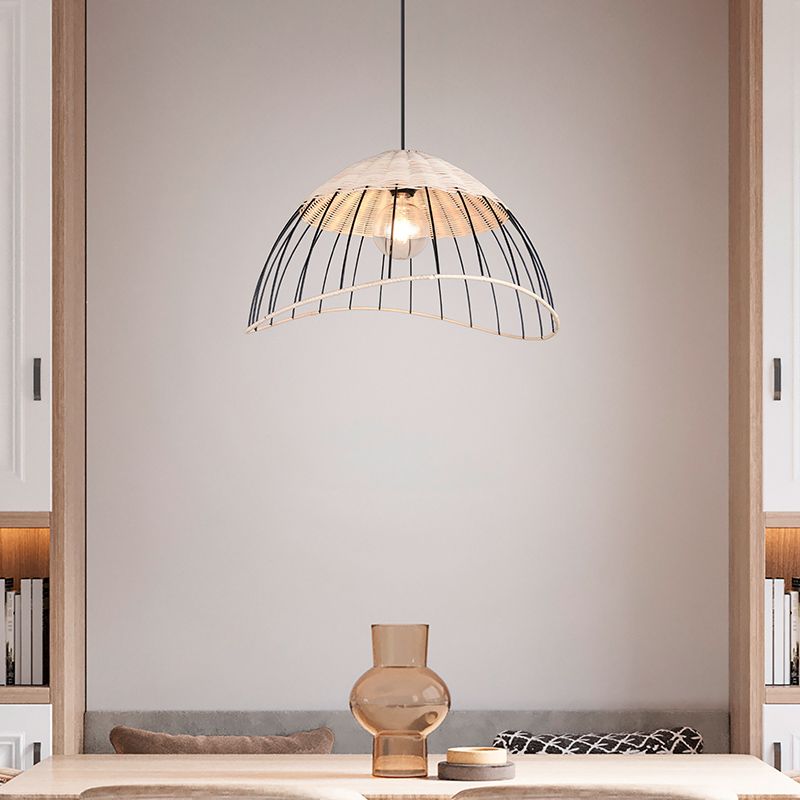 Rattan függőlámpa barna, Rauf Rattan függőlámpa barna, Rauf
