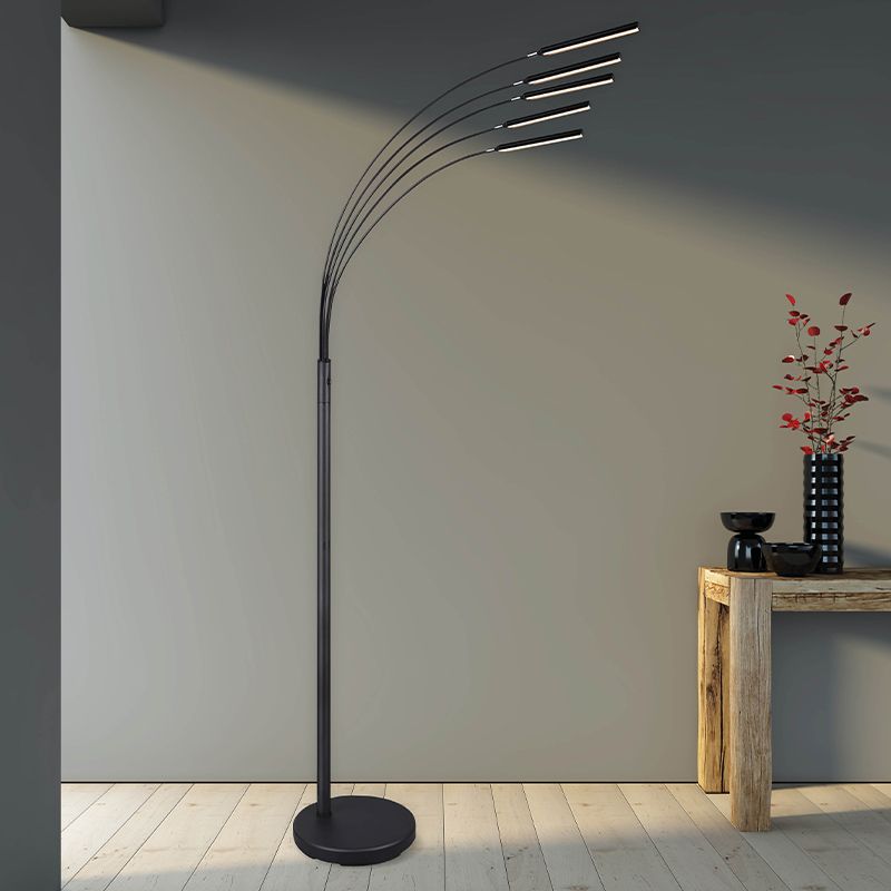 Nikkel fém állólámpa, Ekram, 3,5 W, 3000 K LED, kapcsolóval