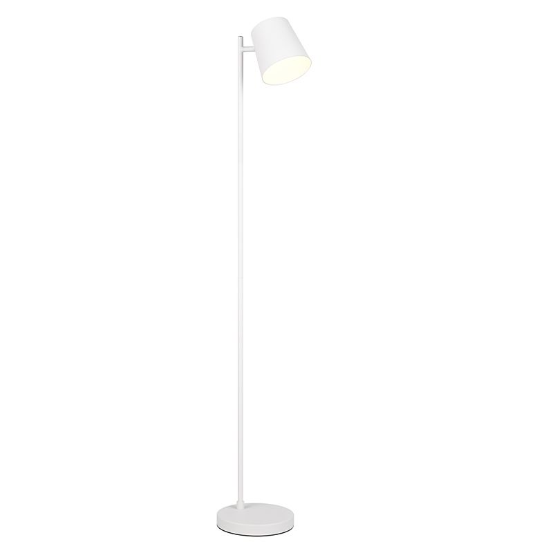 Fehér fém újratölthető állólámpa, Suraya, 4,5 W, 3000 K LED, 3 fokozatban szabályozható