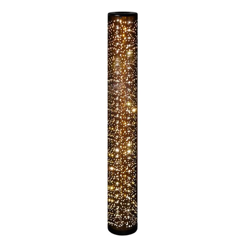 Fekete szövet állólámpa, Ewan, 6 W, 3000 K LED, kapcsolóval Fekete szövet állólámpa, Ewan, 6 W, 3000 K LED, kapcsolóval