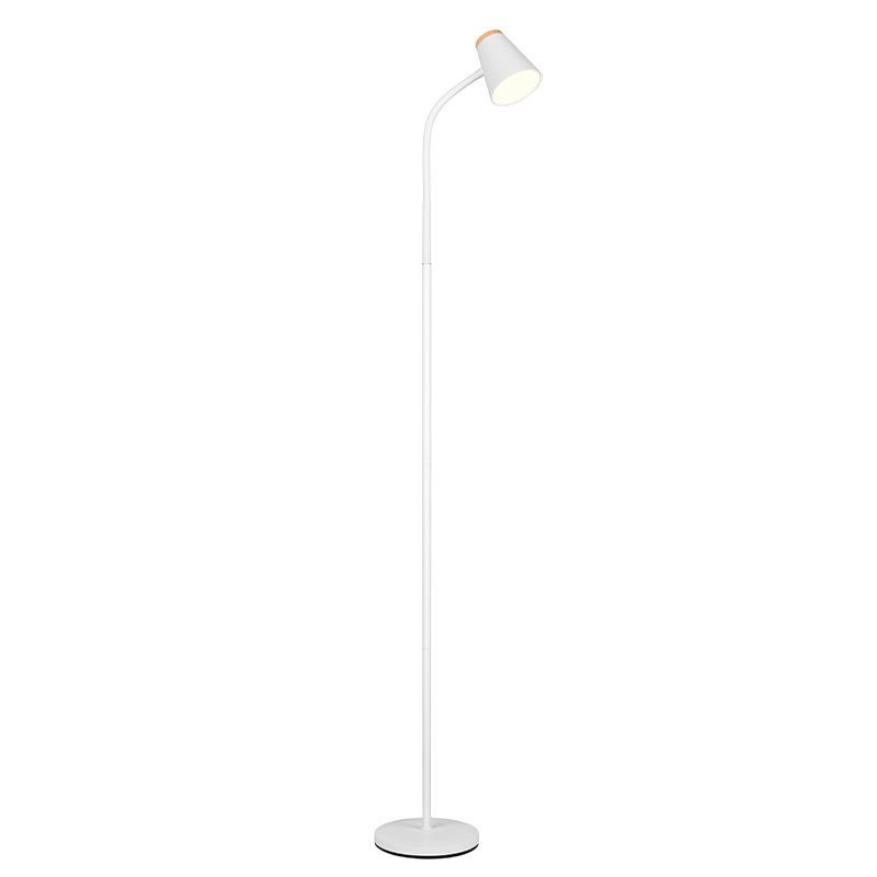 Fehér műanyag állólámpa, Rahul, 4,5 W, 3000 K LED, kapcsolóval Fehér műanyag állólámpa, Rahul, 4,5 W, 3000 K LED, kapcsolóval