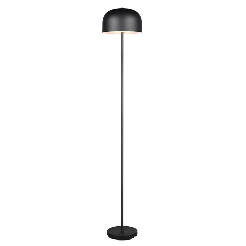 Fekete fém újratölthető állólámpa, Dustin, 2,5 W, 3000 K LED, 3 fokozatban szabályozható
