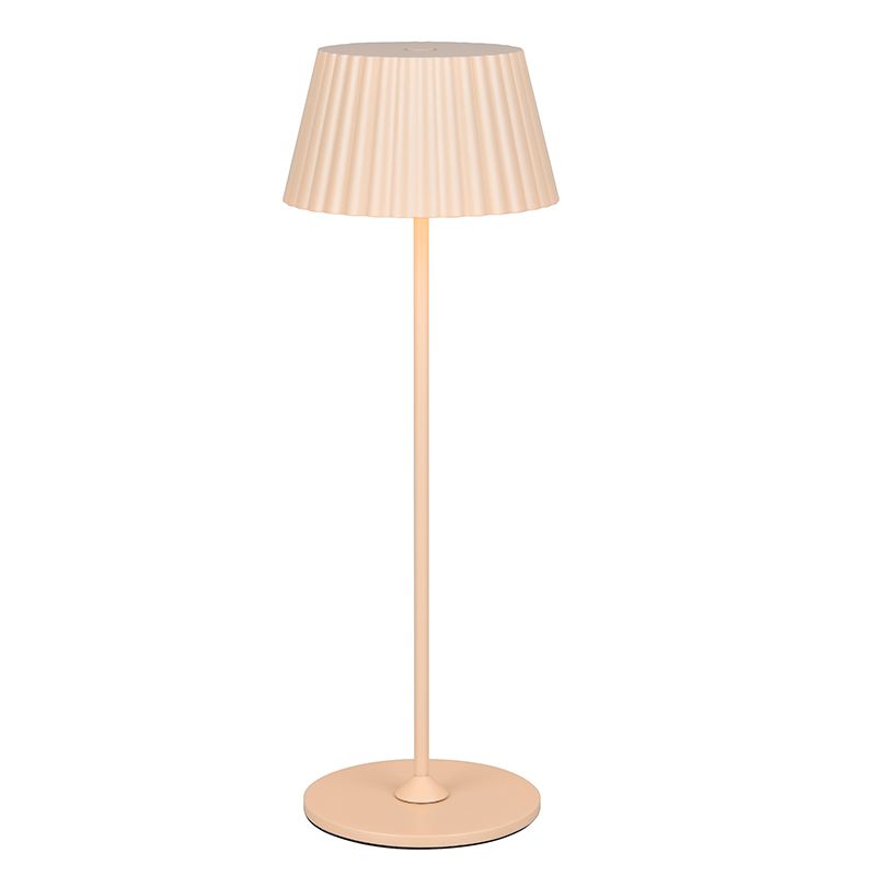 Barna fém újratölthető kültéri asztali lámpa, Reshma, 1,5 W, 3000 K LED, IP44, kosketushimmentimellä Barna fém újratölthető kültéri asztali lámpa, Reshma, 1,5 W, 3000 K LED, IP44, kosketushimmentimellä