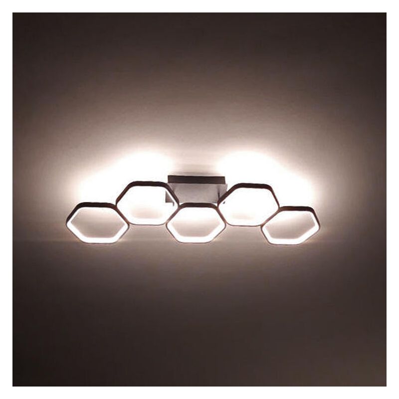 Antracit fém plafon lámpa, Shaka, 24 W, 3000 K LED