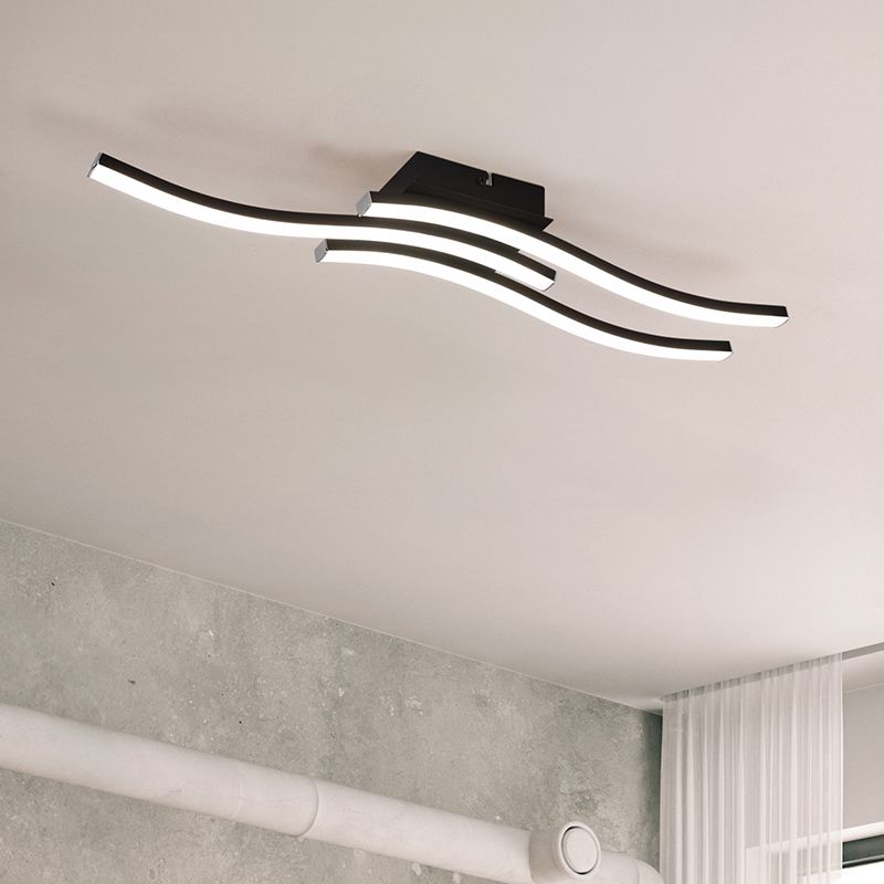 Fekete fém mennyezeti lámpa, Go, 5 W, 4000 K LED