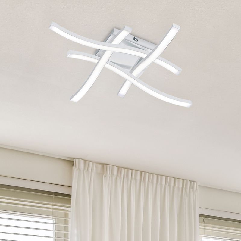 Fehér fém plafon lámpa, Go, 5 W, 4000 K LED