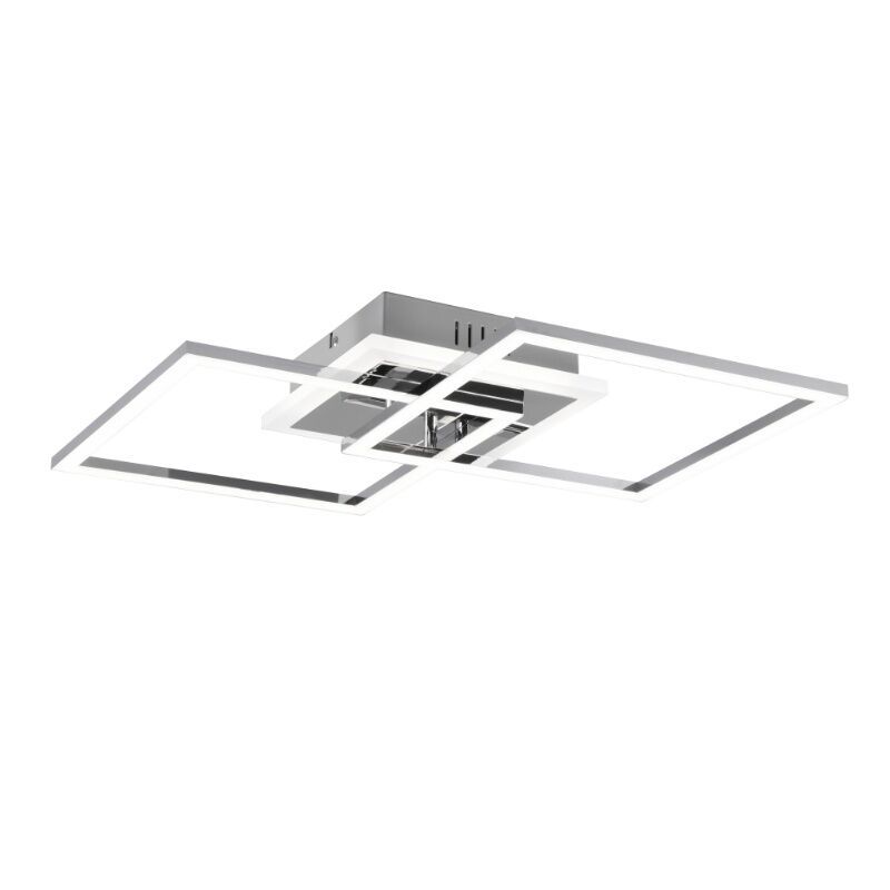 Króm fém plafon lámpa, Semira, 25 W, 4000 K LED, 3 fokozatban szabályozható