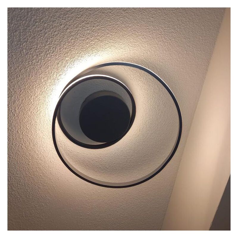Taupe fém plafon lámpa, Sassandra, 22 W, 3000 K LED, 3 fokozatban szabályozható