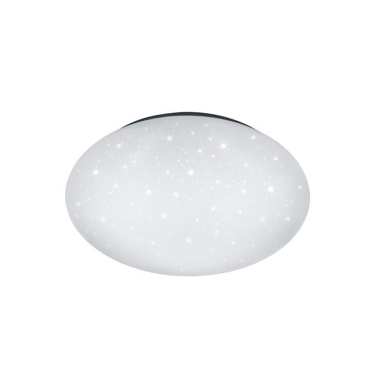 Fehér műanyag plafon lámpa, Neda, 18 W, melegtől hidegig állítható fehér LED, távirányítóval
