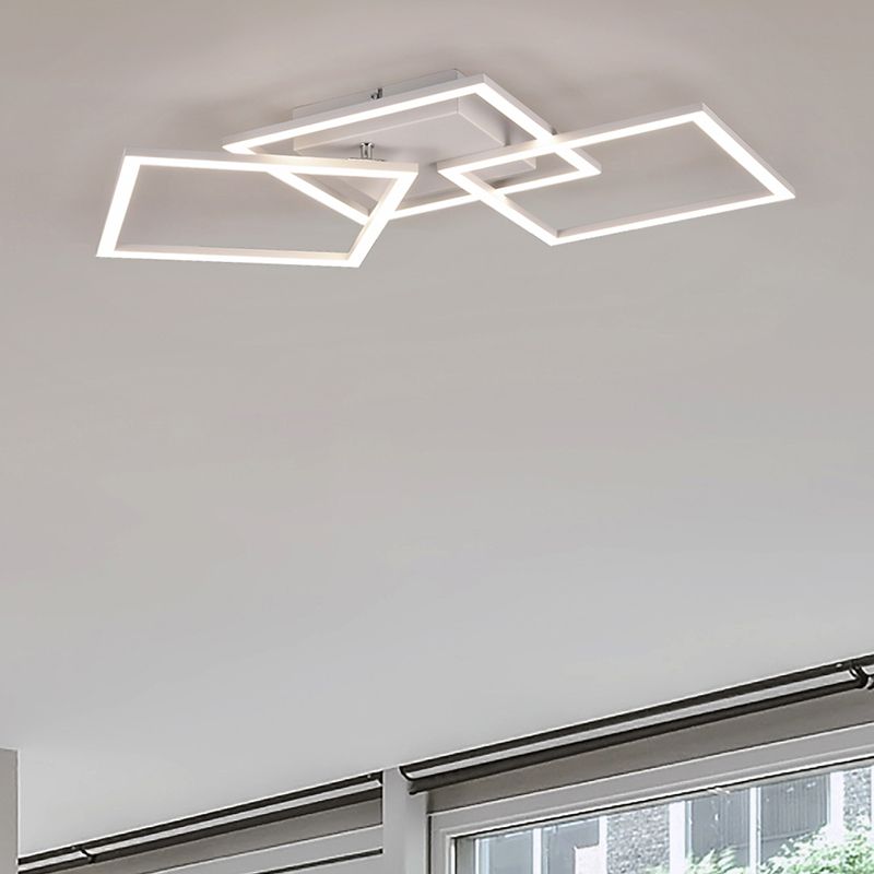 Fehér fém plafon lámpa, Margaux, 31 W, 4000 K LED