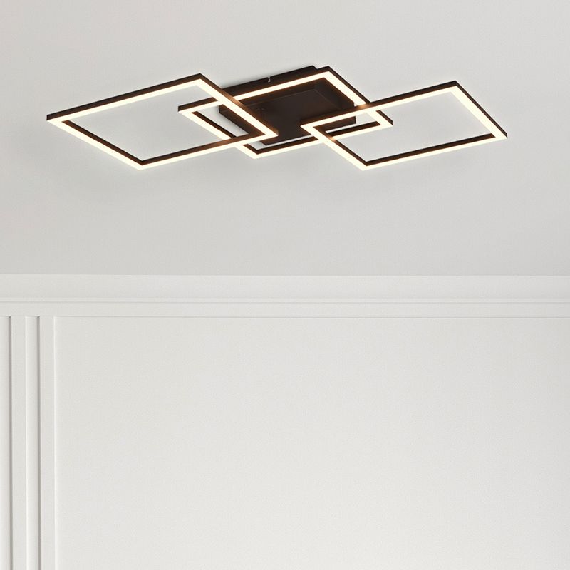 Fekete fém plafon lámpa, Trail, 31 W, 3000 K LED Fekete fém plafon lámpa, Trail, 31 W, 3000 K LED