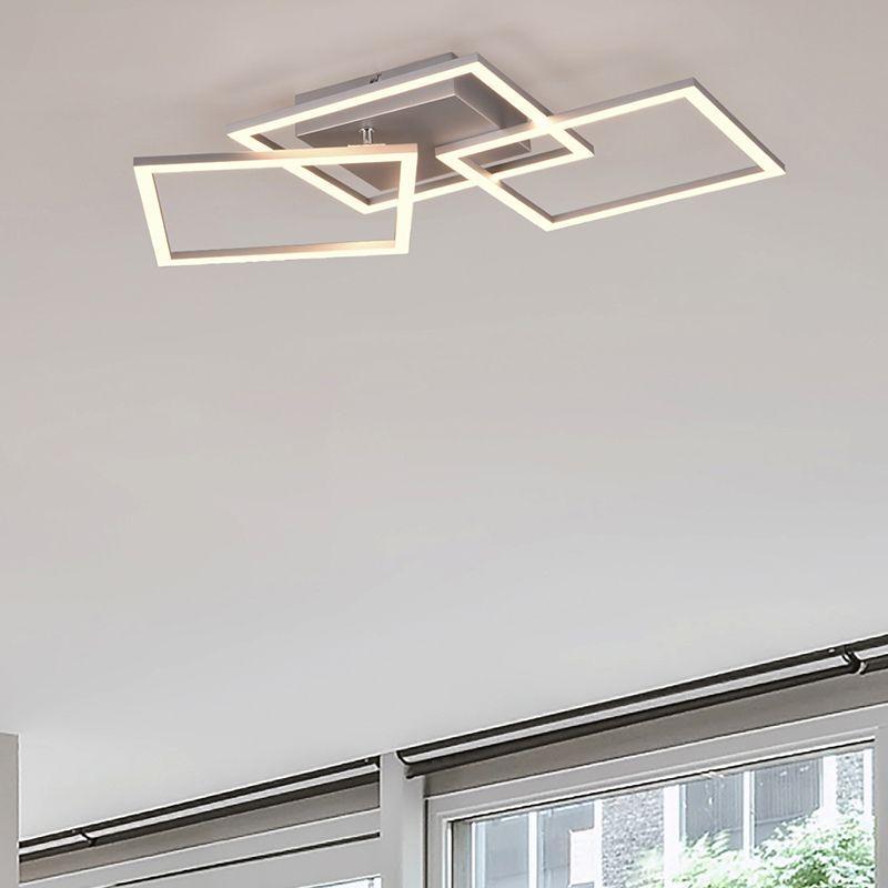 Króm fém plafon lámpa, Margaux, 31 W, 3000 K LED