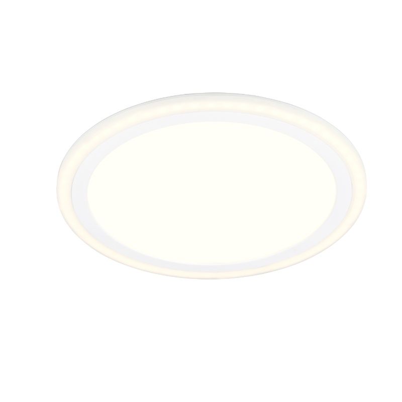Fehér műanyag plafon lámpa, Omaima, 11 W, 3000 K LED