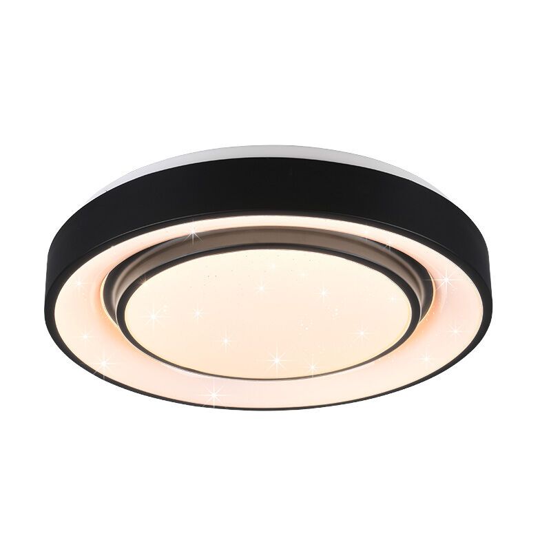 Fekete fém plafon lámpa, Freke, 20 W, RGBW LED