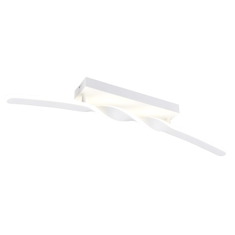 Fehér fém mennyezeti lámpa, Quirinus, 18 W, 4000 K LED