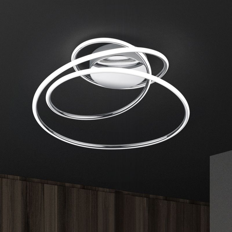 Króm fém plafon lámpa, Marell, 36 W, 4000 K LED, 3 fokozatban szabályozható