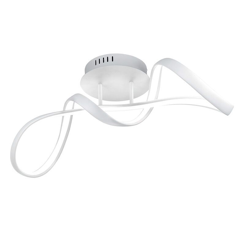 Fehér fém mennyezeti lámpa, Renso, 28 W, 4000 K LED, 3 fokozatban szabályozható