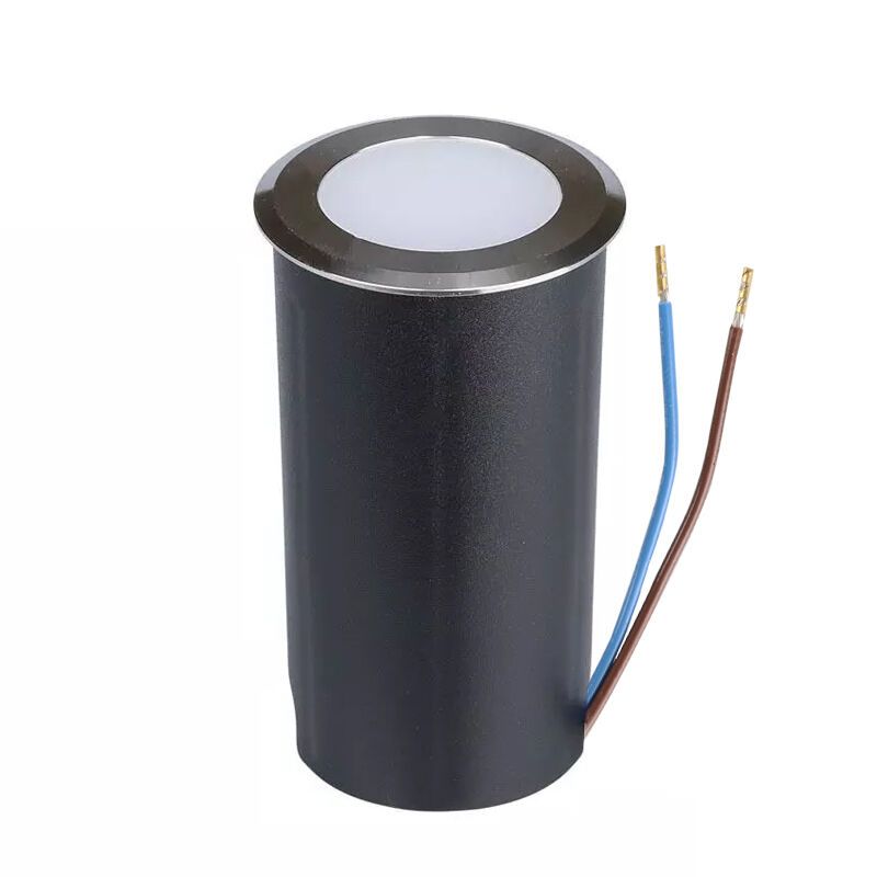 Retro talajba süllyeszthető lámpa ezüst, Marcus, 1 W, 6500 K LED, IP67