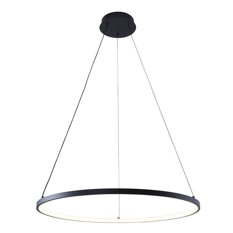 Design függőlámpa fekete, Kubra, 28 W, melegtől hidegig állítható fehér LED