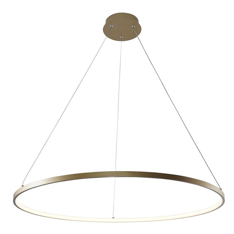 Design függőlámpa arany, Kubra, 36 W, melegtől hidegig állítható fehér LED