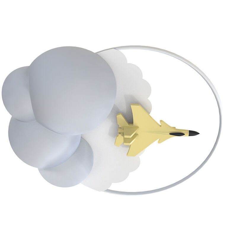 Fém mennyezeti gyereklámpa fehér, Jet, 37 W, 3000 K LED, 3 fokozatban szabályozható Fém mennyezeti gyereklámpa fehér, Jet, 37 W, 3000 K LED, 3 fokozatban szabályozható
