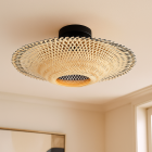 Rattan plafon lámpa barna, Cordoba