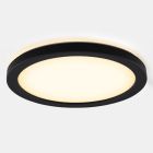 Műanyag fürdőszoba mennyezeti lámpa fekete, Shivani, 8 W, 3000 K LED, IP44