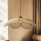 Rattan függőlámpa barna, Rowen