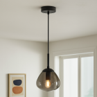 Design függőlámpa szürke, Sedef
