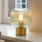 Design asztali lámpa zöld, Charlois, kapcsolóval