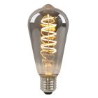 Szabályozható E27 Olucia LED Edison izzó Tuelo, szürke, 4W, 2200K