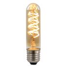 Szabályozható E27 Olucia LED csőlámpa Damien, borostyánszínű, 4W, 2200K