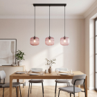 Design függőlámpa rózsaszín, Charlois